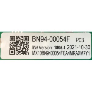 MAIN PARA SMART TV SAMSUNG NUMERO DE PARTE BN94-00054F / BN41-02852C-000 / BN97-00058K / DISPLAY BN96-50358A / CC580PV5D VER.01 / EAPJ2140 / E310226 / PANEL CY-BT058HGPV1H / MODELOS UN58TU7000F / UN58TU7000FXZC YG10
